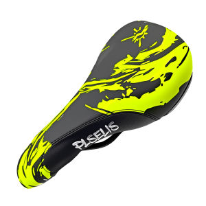 PLSELIS MTB Cycling Saddle PU Leather Surface Sturdy Nylon Base Soft Sponge. 290g Lightweight Reduces Riding Fatigue.