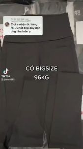 Quần Legging Túi Ốp Gen Bụng 12cm Tập Gym Chất Thun Umi (u mì Hàn) cao cấp Có Bigsize 96KG Tôn Dáng Dễ phối đồ