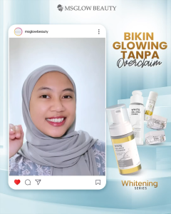 MS GLOW PAKET WAJAH BOOSTER WHITENING ACNE LUMINOUS ULTIMATE DNA FREE SERUM ELIXIR