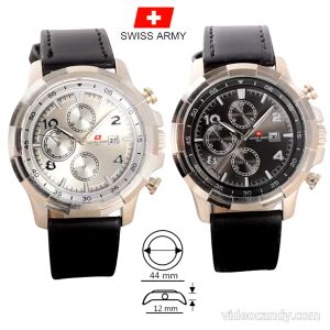 Jam Kulit SA-86675-TGL: Jam Tangan Pria Swiss Army yang Tahan Lama & Cocok untuk Aktivitas Outdoor