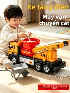 jiaye toys | Bộ Đồ Chơi Xe Đổ Cát Điều Khiển Điện Tử Cho Bé Trai