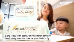 💯Natural Organic Baby Wipes Wet Tissue (Original / Premium / Soothing Premium) Plain / Embo Type