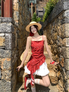 เสื้อกั๊กสายเดี่ยวผู้หญิง ทรงเข้ารูป ดีไซน์เก๋ไก๋ ลายดอกไม้ แขนกุด ทรงปกติ ฤดูใบไม้ร่วง 2025 ใหม่ ผ้าฝ้ายผสมโพลีเอสเตอร์