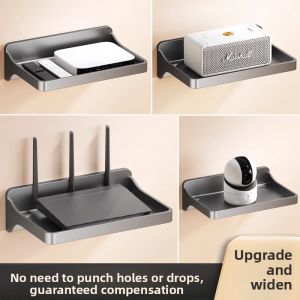 MONLEYTA | No-Drill Wall-Mounted Camera Stand Indoor Outdoor Monitoring Bracket Set Top Box Router Placement Holder Universal PVC Bracket