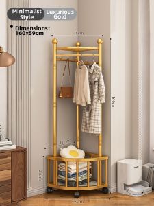 ZHIFAN | Space-saving Wall Corner Wardrobe Coat Rack
