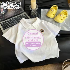 JIFANPAUL | Popular Kids Embroidered Bear POLO Shirt