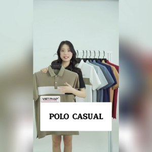 Áo Polo Nam Casual Chất Cotton Pique Form Suông Co Giãn Thoáng Mát Trẻ Trung VIỆT PHÁP 3403