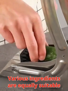 Stainless Steel French Fries Potato Chips Strip Slicer Cutter Chopper Chips Machine with 2 Blades