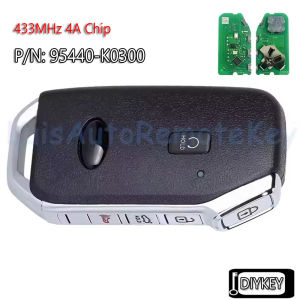 4+1 5 Buttons Smart Remote Car Key Fob 433MHz 4A Chip for KIA Soul 2021 P/N: 95440-K0300