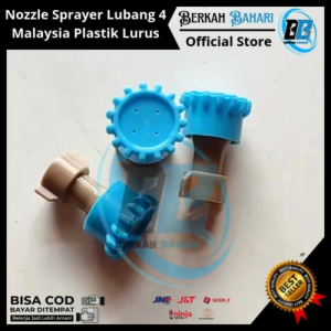Nozzle Sprayer Lubang 4 Malaysia Plastik Lurus | Nozzle Sprayer Lurus PB 16 Malaysia Plastik 4 Mata
