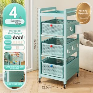 maitian | Moveable Multi-level Storage Rack Under Table