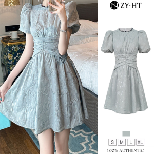 ZYHT ชุดเดรสผู้หญิงชุดเดรสสีเทาชุดเดรสทำงานชุดเดรสชีฟองทรงหลวมชุดเดรสแต่งงานหรูหราชุดเดรสปาร์ตี้ชุดราตรี50939
