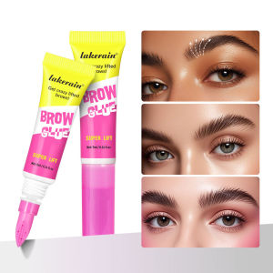 Brow Lamination Gel With Comb Super Lift Brow Glue Long Lasting Strong Hold Clear Gel For Defined Eyebrow Makeup