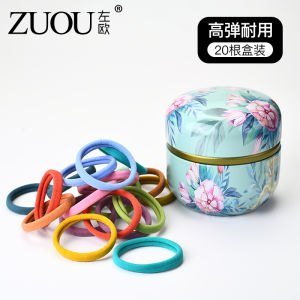 ยางรัดผมสีดำ ทรงกลม น้ำหนักเบา ทนทาน สำหรับผู้หญิง ใช้งานได้นาน รัดผมหนา ยางยืดสูง แฟชั่นฤดูใบไม้ผลิ