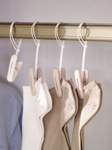 Strong Windproof Fixed Clothes Pin with Rope Clip Underwear Clothes Little Clip For Home Quilt Socks Clothes Clip