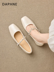 Daphne | Giày Hè Mũi Nhọn Đế Kệ Có Dây Ruy Băng