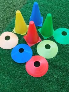 10PCS 18cm Plastic Agility Training Cone - Sports Soccer Traffic and Marker Cone Soccer Training