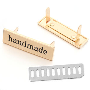 2pcs/lot Oval/Rectangle Vintage Iron Label Tag Handmade Metal Label For Crafts Bags Clothes Handmade Items Sewing Accessories