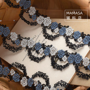 Colorful Chain Polyester Embroidery Handmade Lace Trim 3.5cm Wide for Clothing Cheongsam Curtains DIY Sewing Accessories