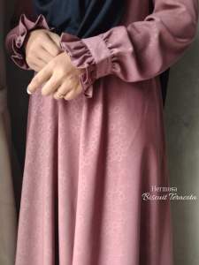 Gamis Motif Biscuit & Gamis Hermosa Warna Teracota