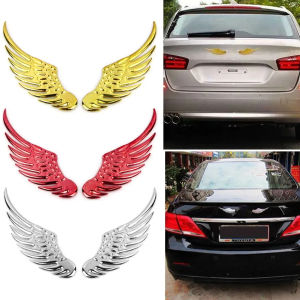 2pcs/1pair of PVC or Metal High Gloss Stickers Angel Wing Decorative Stickers Glitter Accents Anime Theme Glossy Surface