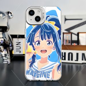 Anime Fireworks Colorful Silver Phone Case for Apple 15/15Plus/15Pro/15Promax Anti-Fall Silicone Protective Cover Huawei Pura70 OnePlus Ace3