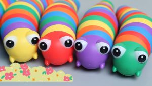 Mamibayi Mainan Caterpillar Anak Fidget Caterpillar Slug Toys Mainan Penghilang Stress