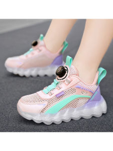 Giày Trẻ Em Mới Mùa Hè Kiểu Dáng Đục Lỗ MESH Quay Khóa Chống Trượt
