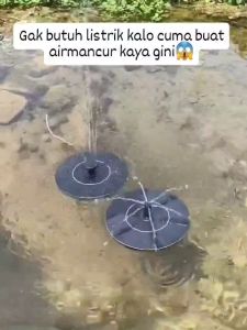 COD T-Nice Air Mancur Kolam Tenaga Surya Solar Water Fountain / air mancur tanpa listrik / air mancur kolam ikan / alat pembuat air mancur / air mancur tenaga surya besar / air mancur tenaga matahari / pompa air mancur tenaga surya matahari tanpa listrik