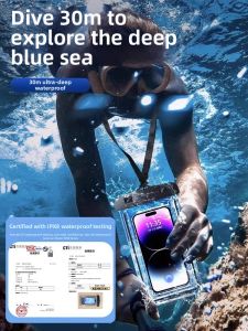 Waterproof Touchscreen Phone Bag for Swimming And Diving Transparent Seal Case for Delivery Riders Transparent Seal Phone Bag