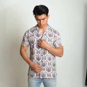 VENGOZ Kemeja Printing Hawai Pria - Florentz Casual Shirt SS
