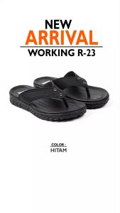 Working Sneakers For You Sandal Jepit Pria Kulit Kasual Code R 23 Size 39-43