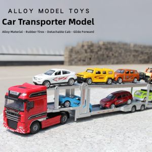 Alloy Dual Level Simulation Transport Truck Toy