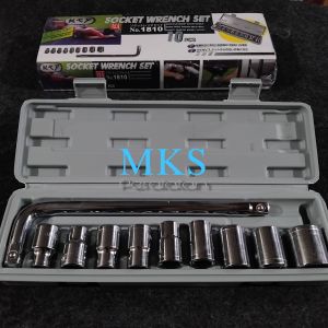 PRIMERO | Kunci Shock Set 10 Pcs | Socket Wrench Set 8mm - 24mm