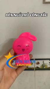 Đèn ngủ thỏ KY-1207 (Công tắc) ánh sáng dịu nhẹ không gây chói mắt dùng cho phòng ngủ phòng khách cầu thang