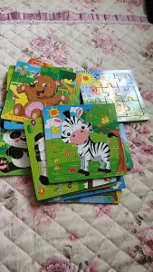 [9 Mảnh] Đồ Chơi Xếp Hình Puzzle Tranh Ghép Hình Loại Lớn In Hình Ngộ Nghĩnh Bằng Gỗ Đồ Chơi Trẻ Em