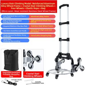 GIANXI | Stair Climbing Foldable Trolley Cart