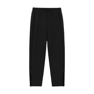 American Basketball Sport Pants Men Summer Running Training Loose Quick Dry Lightweight Breathable Straight Leg Zipper Long Pants Sweatpants