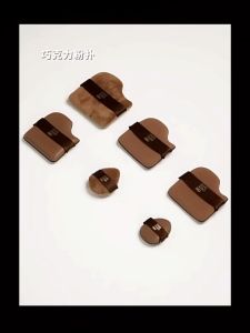 ชุดพัฟคุกกี้ช็อกโกแลต 6 ชิ้น พัฟกำมะหยี่ พัฟขนาดมินิ ไม่กินแป้ง นุ่มพิเศษ ใช้ได้ทั้งแห้งและเปียก สำหรับลงรองพื้น