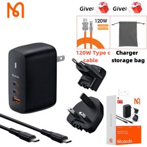 Mcdodo 65W GaN Charger 5A Dual USB C Fast Charger USB A 4.0 Wall Charger Travel Charger(Packaging: EU UK US plug+60W data cable)