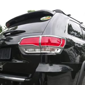 Đèn Đuôi Ô Tô Viền Dán Cho Xe Jeep Grand Cherokee WK2 2011-2020 ABS Phía Sau Khung Đèn Bao Crom Tạo Kiểu Phụ Kiện