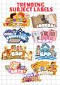 Trending Subject Label Sticker.