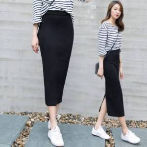 Rok Span Olla Hitam 7/9: Bahan Gabardin Nyaman Dipakai