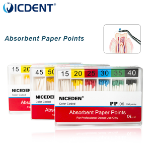 Dental Absorbent 02 04 06 Paper Points 15-40 Root Cancel Endodontics Cotton Fiber Tips Dentist Product 45-80 For Dentist Use Dentistry Materials Tools