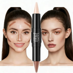 Dual Ended Contour Stick Foundation Concealer Long Lasting Dark Circle Correcting Contour Concealer Makeup Highlighter Cosmetics