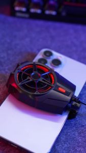 Fan Cooler Rechargeable Battery dengan Lampu / Kipas Pendingin HP Gmr04 Kipas Radiator HP