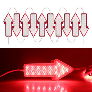 KEVANLY | 10Pcs Arrow LED Warning Signal Light Universal DC 12V /24V LED Module Side Marker Lamp High-Brightness Module Night Taillight