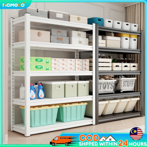 5-Tier Boltless Steel Rack | Kitchen/Warehouse/Office | Storage Rack | Rak Besi Serbaguna |Besi Serbaguna Bertingkat Rak Dapur Rak Buku | 铁架/置物架