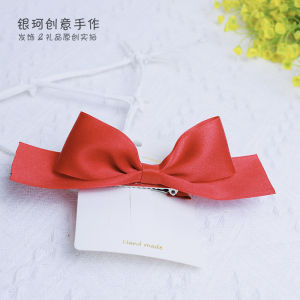 Xiao Yun Chens Fleeing Princess 3D Butterfly Knot Snow White Hair Clip Large Red Cute Top Clip Hair Accessories for Girls Celebration