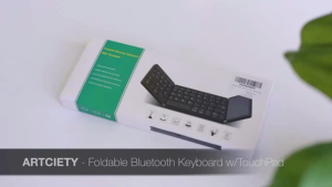 Foldable Bluetooth Keyboard with Touchpad | Rechargeable Wireless Portable Keyboard for Phone/laptop/Tablet